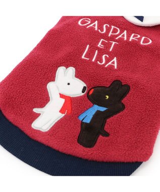 PET PARADISE リサとガスパール ワンダフル ストレッチ 襟付トレーナー 小型犬 レッド