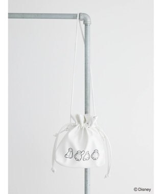 Green Parks ベイマックス／巾着フェイクレザーバッグ White