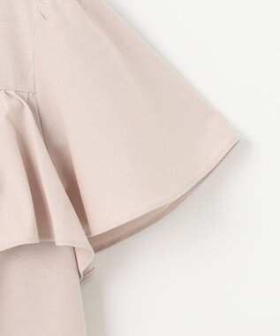 組曲 ツイルジャジー フリルカットソー ピンクグレージュ系