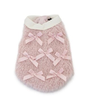 PET PARADISE cherircouture メニーリボンファーベスト 《ピンク》 小型犬 ピンク