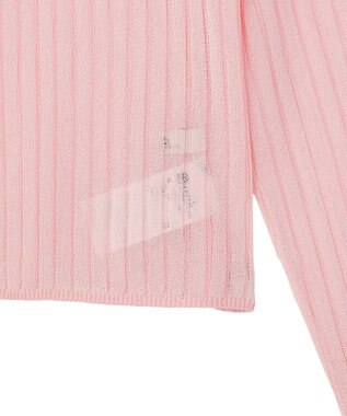 earth music&ecology シアーリブカーディガン Pink