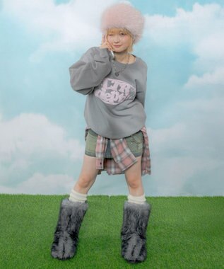 WEGO 【ユニセックス着用ITEM】サークルロゴプルオーバー グレーその他