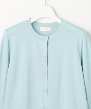 ANY SIS L 【好印象ブライトニット】ラメライン カーディガン アイスブルー