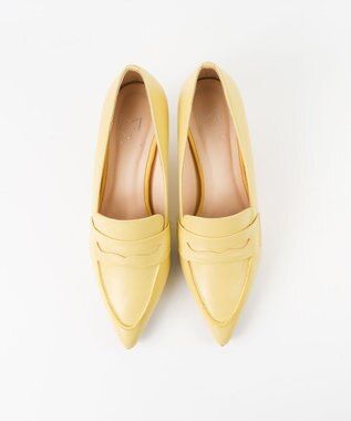 BONTRE 【MIONOTIS/ミオノティス】ヒールモカシンレザーパンプス/726B イエロー