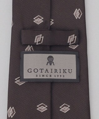 GOTAIRIKU GOTAIRIKU別注【日本製】シルク ネクタイ_小紋柄 ダークブラウン系8