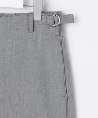 J.PRESS LADIES S TCリネン ドライツイル ストレート パンツ グレーシャンブレー系