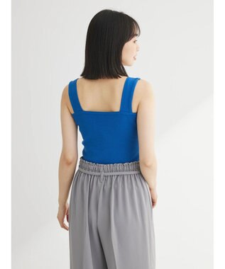 Green Parks スクエアリブタンクトップ Blue