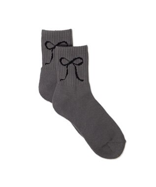 WEGO 底パイルデザインソックス（丈14㎝） ダークグレー