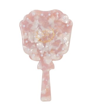 Maison de FLEUR パールFハンドミラー Light Pink