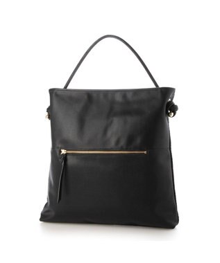 UNBILLION ペルケ perche / レザーメッシュ1本手結びトート ブラック