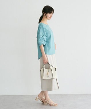 YECCA VECCA ハシゴレースタックスリーブブラウス Green