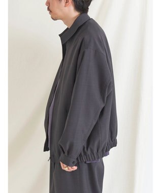 CRAFT STANDARD BOUTIQUE ポリエステルツイルスポーツジャケット Charcoal Gray