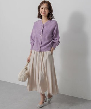 組曲 【レングス調整可能】バウンディングシャーティングスカート アイボリー系