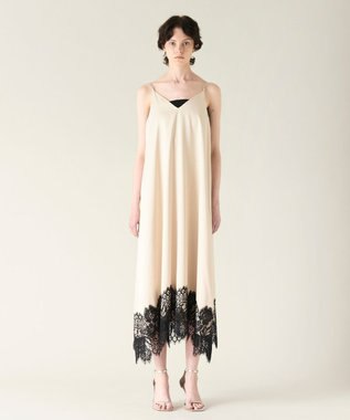 GRACE CONTINENTAL レースコンビ2wayキャミワンピース ベージュ