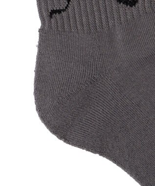 WEGO 底パイルデザインソックス（丈14㎝） ダークグレー