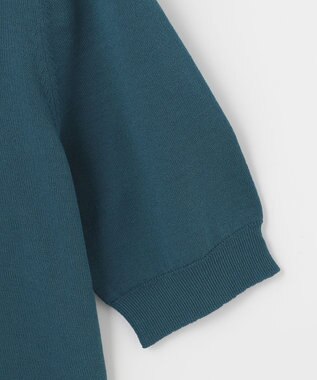 ANY SIS 【洗える】シャツテール ニットＴシャツ ダークグリーン