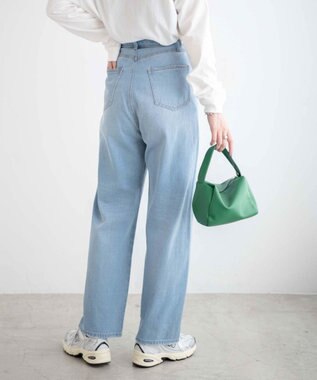 WEGO ルーズストレートデニムパンツ デニム淡色