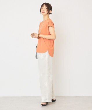 AMERICAN HOLIC 近赤外線カット フレンチスリーブプルオーバー Orange