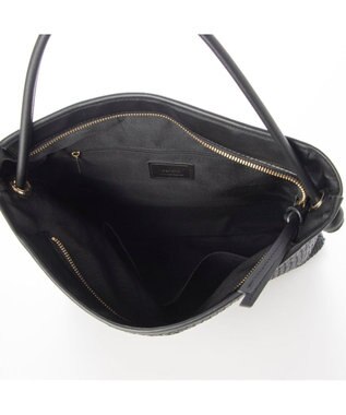 UNBILLION ペルケ perche / レザーメッシュ1本手結びトート ブラック