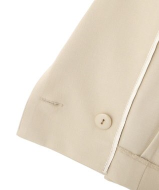 YECCA VECCA ハーフスリーブクロップドジャケット Gray Beige