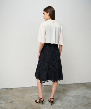 GRACE CONTINENTAL ケープスリーブシアージャケット キナリ