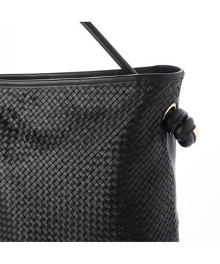 UNBILLION ペルケ perche / レザーメッシュ1本手結びトート ブラック