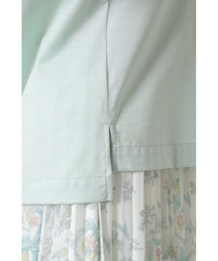 DAKS フレアスリーブ レイヤードカットソー ライトグリーン