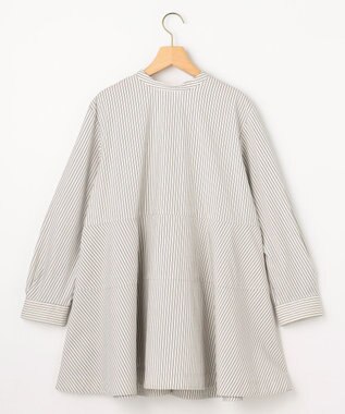 組曲 S 【前後着用可】コンパクトシャーティング チュニックブラウス アイボリー系1