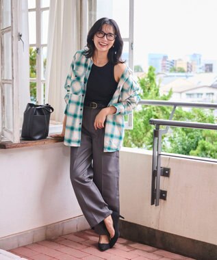 WEGO 【2025年秋冬新作/SMLサイズ展開/ユニセックス着用ITEM】オンブレチェックネルシャツ（LS） 柄6