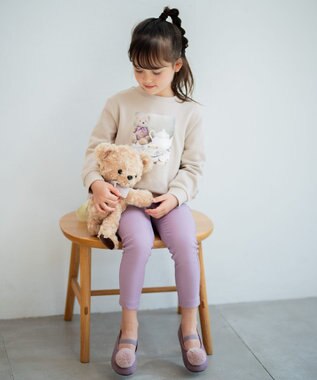 ANY KIDS 【春まで主役】フォトプリントトレーナー グレージュ