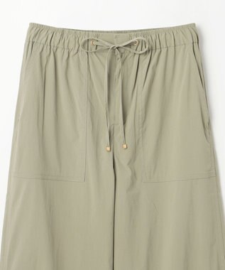 ANY 【洗濯機可/ウエストゴム】パラシュートパンツ カーキ