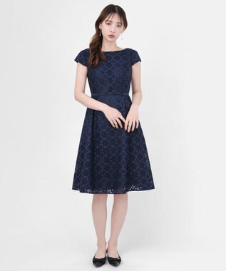 TOCCA 【00サイズあり・洗える・消臭】FLOWER STORM ドレス ネイビー系