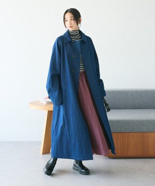 CRAFT STANDARD BOUTIQUE ナイロンワークギャザースカート Bordeaux