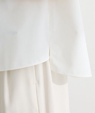 Green Parks タックショートスリーブブラウス Off White