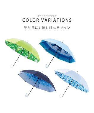 MOONBAT 【ハニカム断熱パラソル】estaa エスタ 氷 長傘  晴雨兼用 日傘 遮熱 耐風 50cm ライトグレー