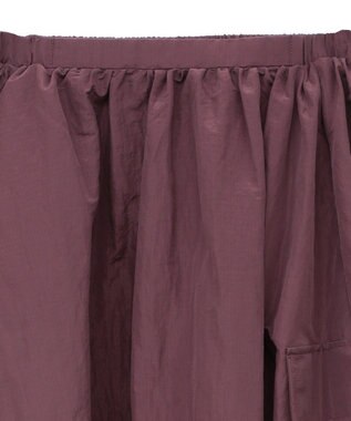 CRAFT STANDARD BOUTIQUE ナイロンワークギャザースカート Bordeaux