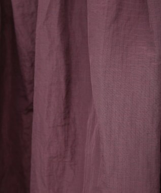 CRAFT STANDARD BOUTIQUE ナイロンワークギャザースカート Bordeaux