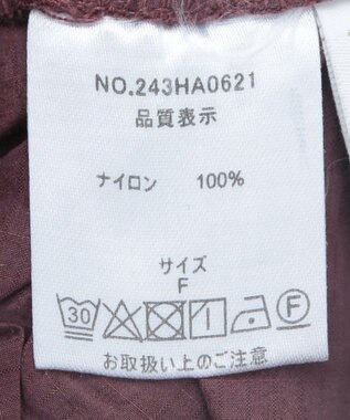 CRAFT STANDARD BOUTIQUE ナイロンワークギャザースカート Bordeaux