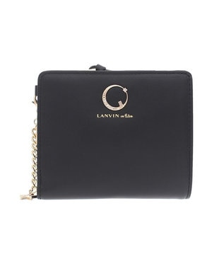 LANVIN en Bleu ルナ Lファスナー二つ折り財布 ブラック