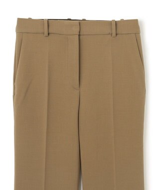 JOSEPH クレープウールストレッチ　フレアートラウザーズ Khaki