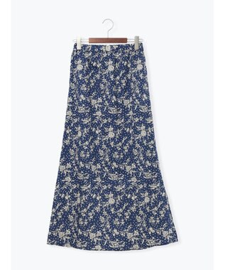Te chichi 【LIBERTY FABRICS】フレアスカート ネイビー