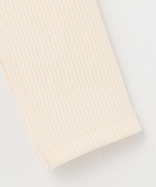 ANY KIDS パール付きペプラムトレーナー エクリュ