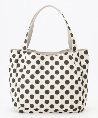 Y'SACCS 【Polka Dots】ボンディングトート　Mサイズ アイボリー