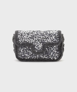 GRACE CONTINENTAL Caterina bertiniスクエアスパンバッグ シルバー