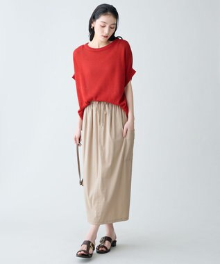 ANY ラミータッチオーバーニット レッド