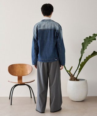 WEGO クロスタックバギースラックス グレーストライプ