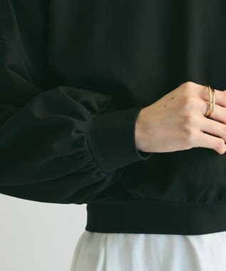 Green Parks ａ．バックレースアップスウェット Black