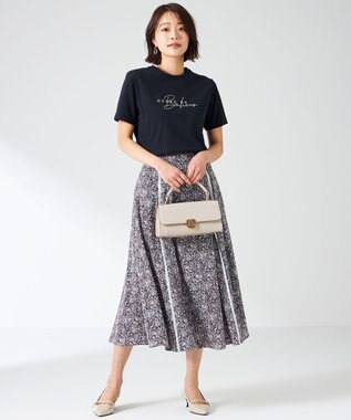 ANY SIS L 【洗える】ベーシックロゴ刺繍 Tシャツ ネイビー