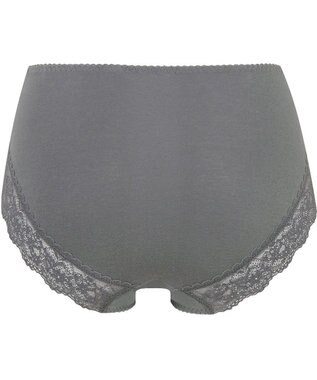 Wing ショーツ 【綿の贅沢オーガニック】 オーガニックコットン混 はきこみ丈ふつう EC2110 ウイング／ワコール グレー