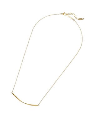 YECCA VECCA ステンレスニュアンスバーネックレス Gold